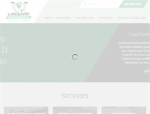 Tablet Screenshot of landsaver.net